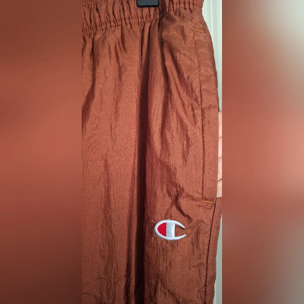 Champion Men's Brown and Pink Colorblock Track Pants